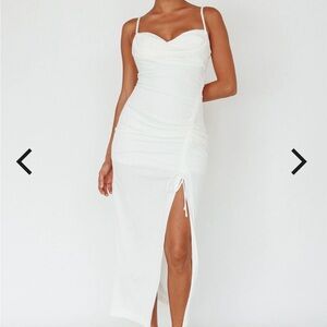 Elegant White Maxi Dress - BRAND NEW size S / AU 8